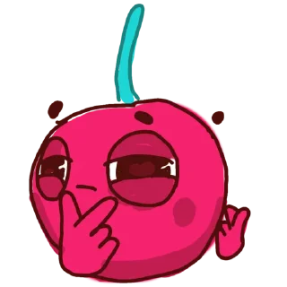 🤔 emoji Вишневая срака Telegram sticker 22 of 31