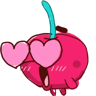 😍 emoji Вишневая срака Telegram sticker 23 of 31