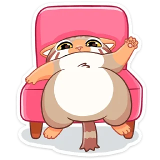 🤚 emoji Манул Ур (@TgSticker) Telegram sticker 20 of 48