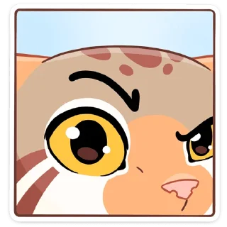 🧐 emoji Манул Ур (@TgSticker) Telegram sticker 15 of 48