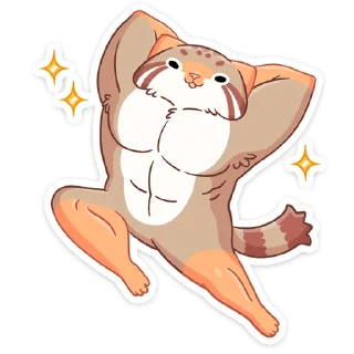 💪 emoji Манул Ур (@TgSticker) Telegram sticker 17 of 48