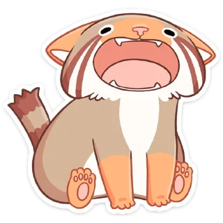 😮 emoji Манул Ур (@TgSticker) Telegram sticker 13 of 48