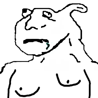 🥴 emoji Retarded Wojak Telegram sticker 17 of 92
