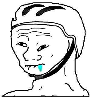 🥴 emoji Retarded Wojak Telegram sticker 20 of 92