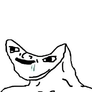 🥴 emoji Retarded Wojak Telegram sticker 19 of 92