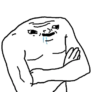 🥴 emoji Retarded Wojak Telegram sticker 14 of 92