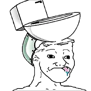 🥴 emoji Retarded Wojak Telegram sticker 9 of 92
