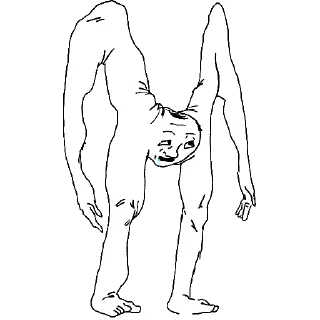 🥴 emoji Retarded Wojak Telegram sticker 16 of 92