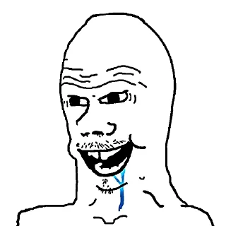 🥴 emoji Retarded Wojak Telegram sticker 24 of 92