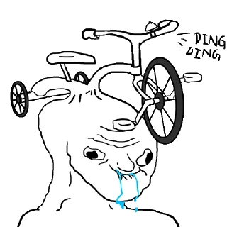 🥴 emoji Retarded Wojak Telegram sticker 11 of 92