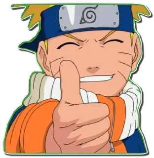 👍 emoji Naruto @anime_Stickerr Telegram sticker 1 of 120