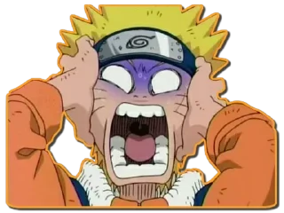 😱 emoji Naruto @anime_Stickerr Telegram sticker 11 of 120