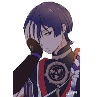 😞 emoji Скарамучча ~ @stikers_animeLove Telegram sticker 21 of 50