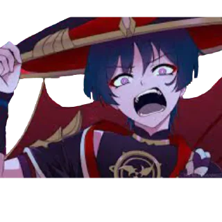 🤬 emoji Скарамучча ~ @stikers_animeLove Telegram sticker 14 of 50