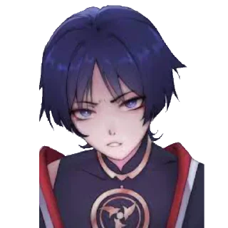 😒 emoji Скарамучча ~ @stikers_animeLove Telegram sticker 16 of 50