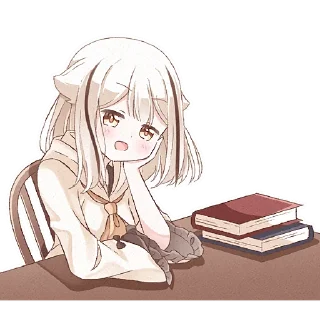 📚 emoji Сова-тян @Nyasticks Telegram sticker 17 of 42