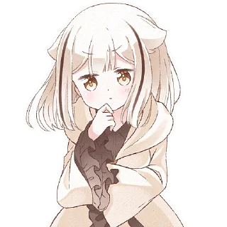 🤔 emoji Сова-тян @Nyasticks Telegram sticker 2 of 42