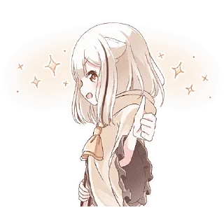 👍 emoji Сова-тян @Nyasticks Telegram sticker 15 of 42