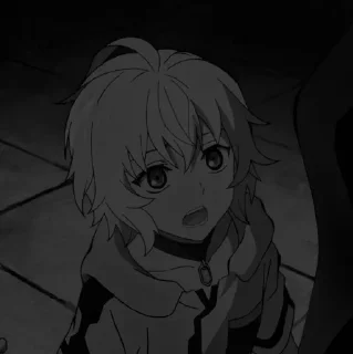 😲 emoji Mikaela Hyakuya @anime_sticks Telegram sticker 9 of 40