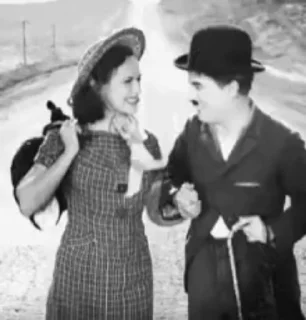 🩶 Charlie Chaplin | GIF | sticker 3