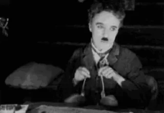 🩶 Charlie Chaplin | GIF | sticker 4