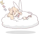 😴 emoji An angel of a girl :: @line_stickers Telegram sticker 11 of 40