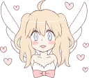 😊 emoji An angel of a girl :: @line_stickers Telegram sticker 10 of 40