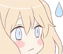 😥 emoji An angel of a girl :: @line_stickers Telegram sticker 21 of 40