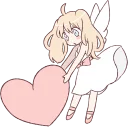 ❤ emoji An angel of a girl :: @line_stickers Telegram sticker 19 of 40