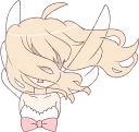 😐 emoji An angel of a girl :: @line_stickers Telegram sticker 17 of 40