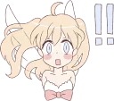 😳 emoji An angel of a girl :: @line_stickers Telegram sticker 5 of 40