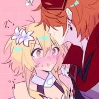 😘 emoji Тарталья и Люми Telegram sticker 1 of 120