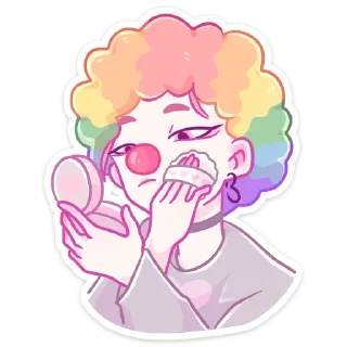 🤡 emoji Больше стиков тут: @stikery4 Telegram sticker 17 of 48