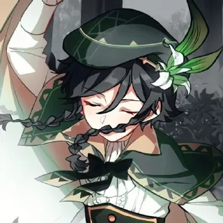 🍃 emoji Venti мяу Telegram sticker 3 of 100