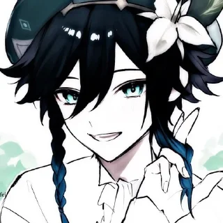 🍃 emoji Venti мяу Telegram sticker 15 of 100