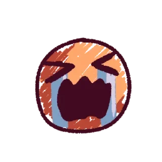 😭 emoji 💕Стики тут: @sekstick Telegram sticker 11 of 120