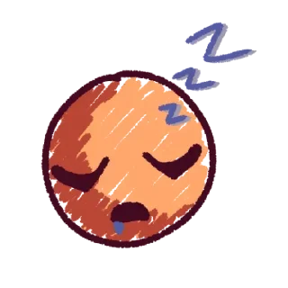 😴 emoji 💕Стики тут: @sekstick Telegram sticker 23 of 120