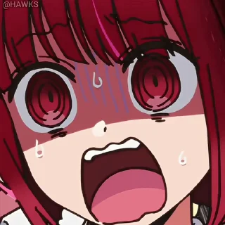 😱 emoji Стикеры @anime_sticks Telegram sticker 10 of 50
