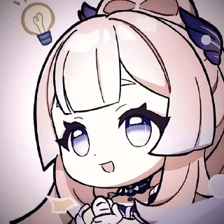 🌟 emoji Sangonomiya Kokomi [ @seculy ] Telegram sticker 16 of 55