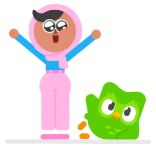 Sticker from Duolingo