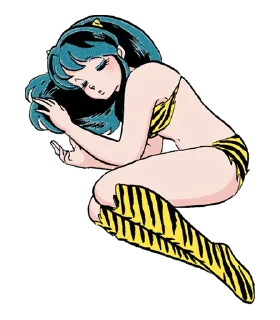 Sticker from URUSEIYATSURA @dangokimochi
