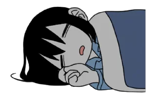 😴 emoji Explosionpsycho @dangokimochi Telegram sticker 7 of 16