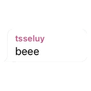 Sticker from @tsseluy a y e