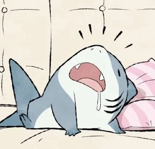 😴 emoji Jeff The Land Shark 🦈 Telegram sticker 10 of 31