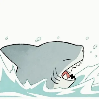 😠 emoji Jeff The Land Shark 🦈 Telegram sticker 16 of 31