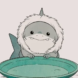 🥺 emoji Jeff The Land Shark 🦈 Telegram sticker 7 of 31