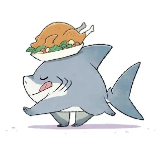 😋 emoji Jeff The Land Shark 🦈 Telegram sticker 19 of 31