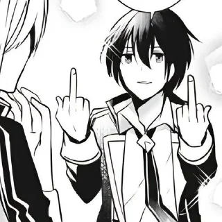🖕 emoji Тень😈 Telegram sticker 18 of 24