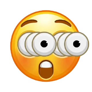 😲 emoji Crazy Emoji • @StickEmojiBook Telegram sticker 21 of 100