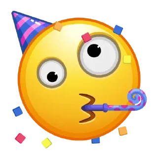🥳 emoji Crazy Emoji • @StickEmojiBook Telegram sticker 14 of 100